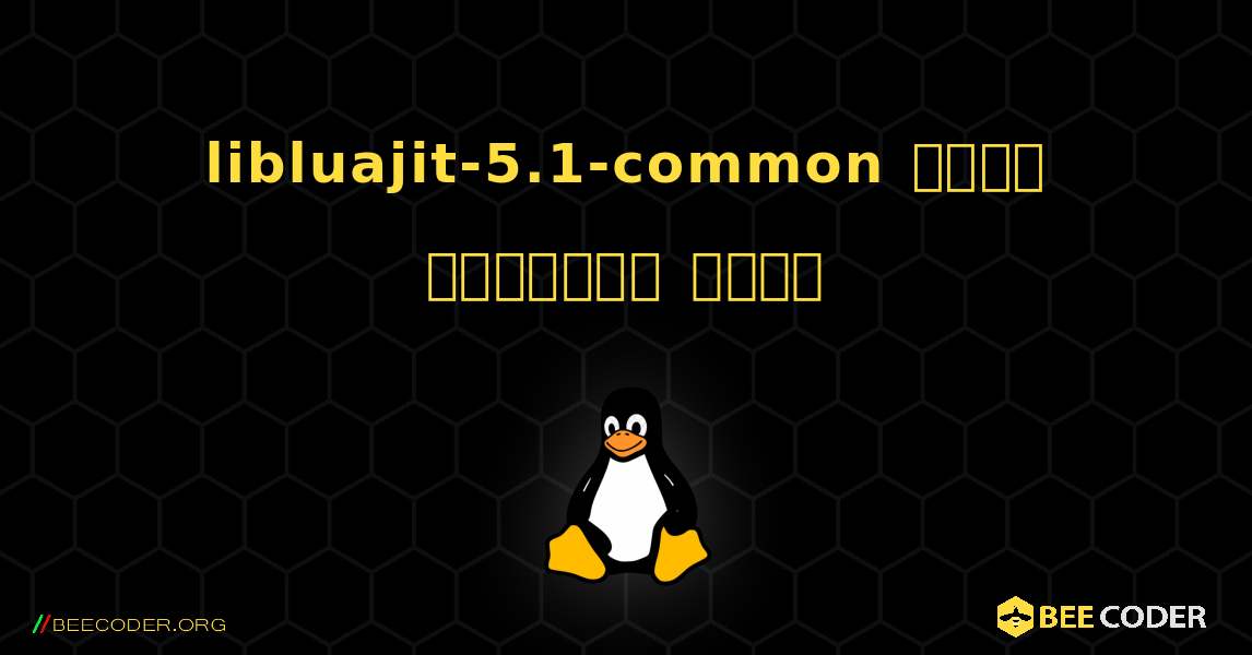 libluajit-5.1-common  कैसे स्थापित करें. Linux