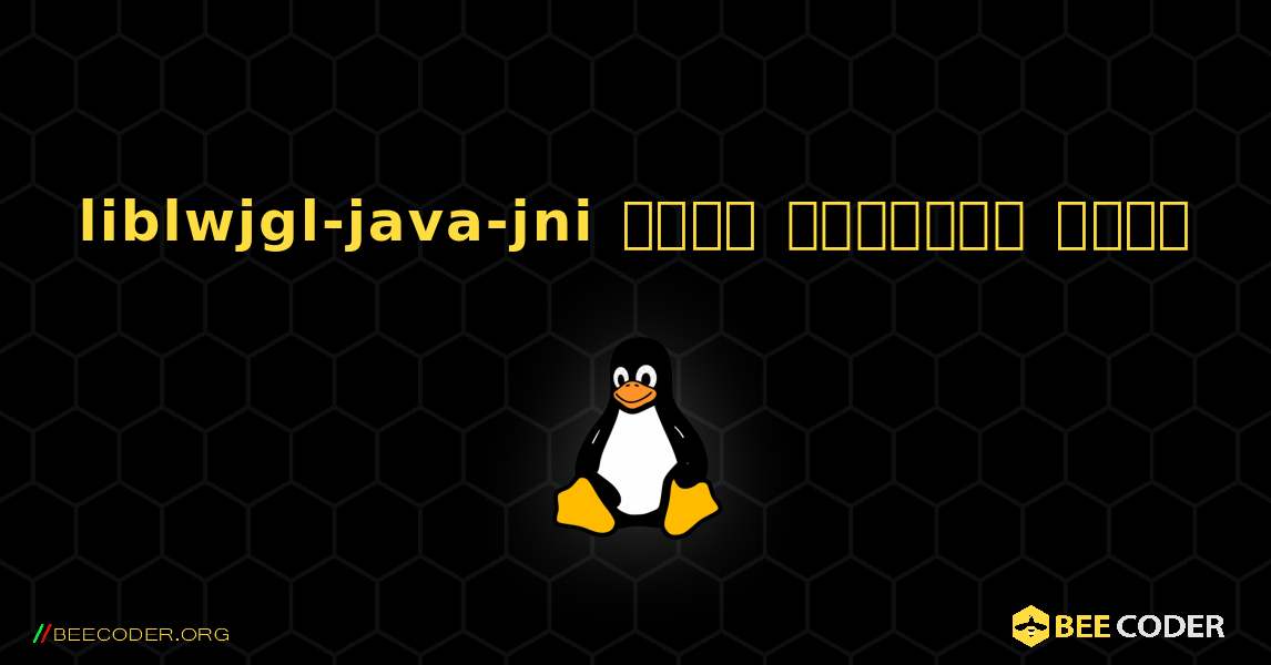 liblwjgl-java-jni  कैसे स्थापित करें. Linux