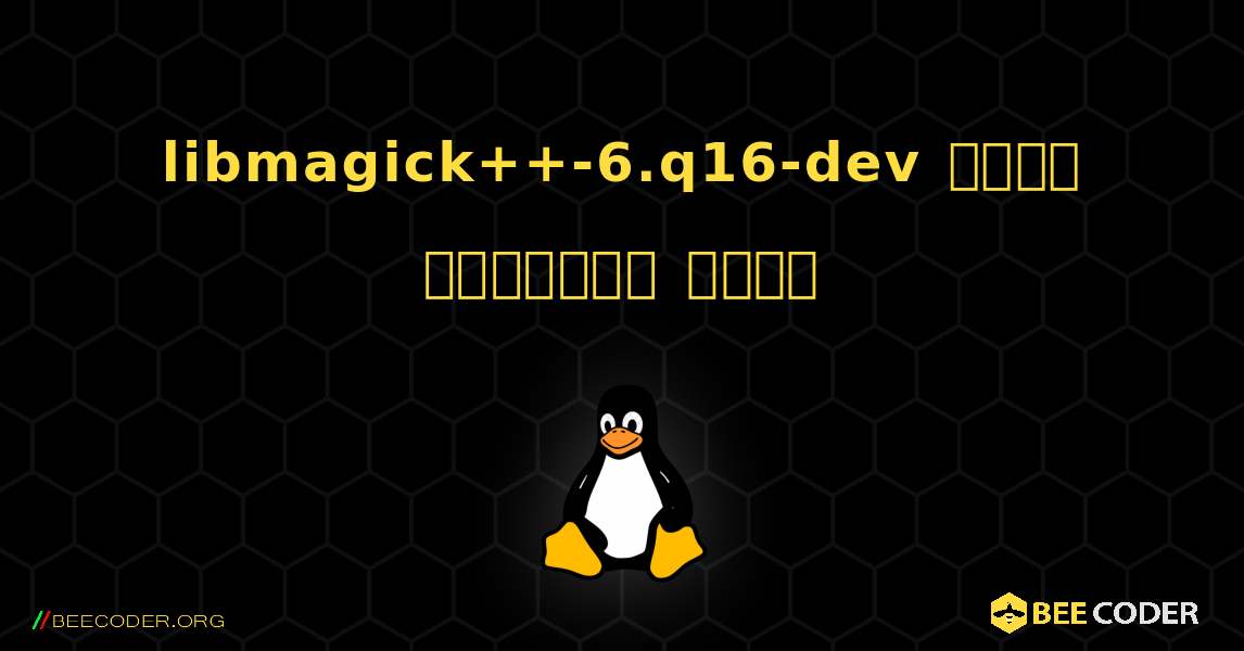 libmagick++-6.q16-dev  कैसे स्थापित करें. Linux