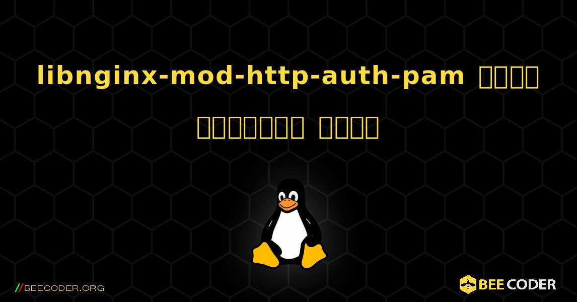 libnginx-mod-http-auth-pam  कैसे स्थापित करें. Linux