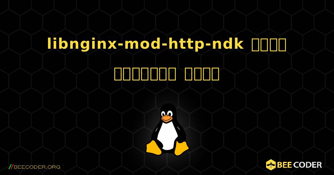 libnginx-mod-http-ndk  कैसे स्थापित करें. Linux