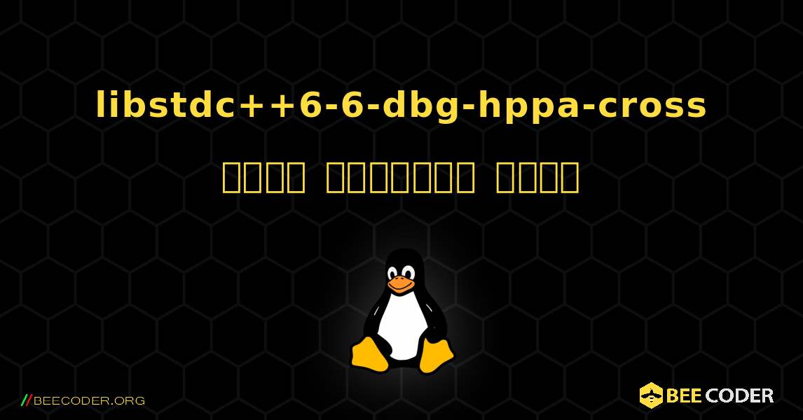 libstdc++6-6-dbg-hppa-cross  कैसे स्थापित करें. Linux