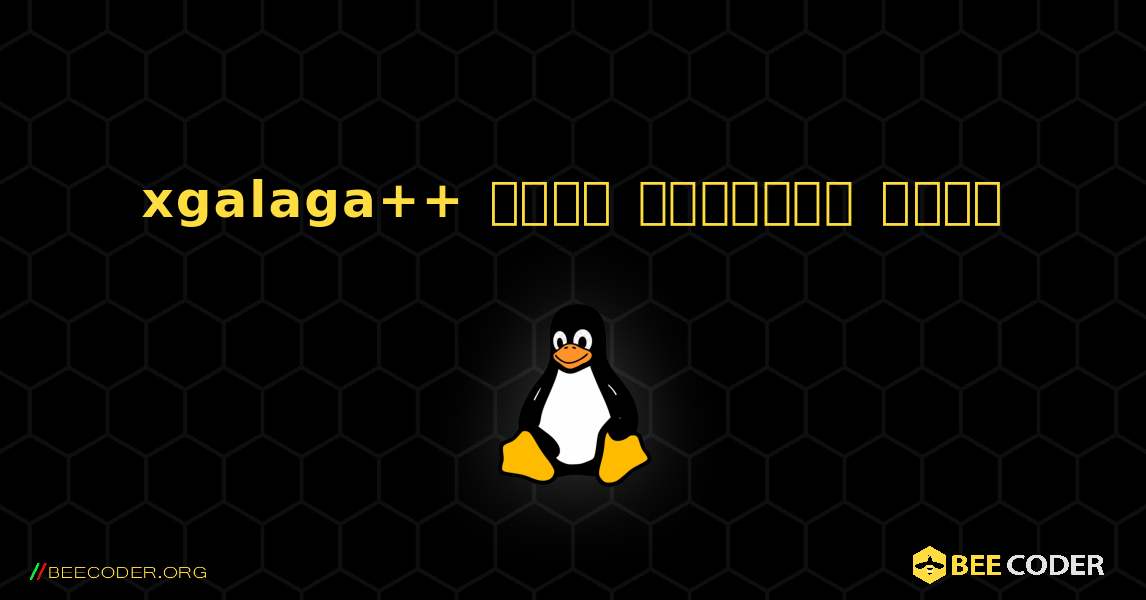 xgalaga++  कैसे स्थापित करें. Linux