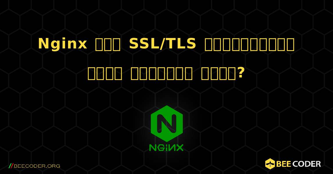 Nginx में SSL/TLS प्रमाणपत्र कैसे स्थापित करें?. NGINX