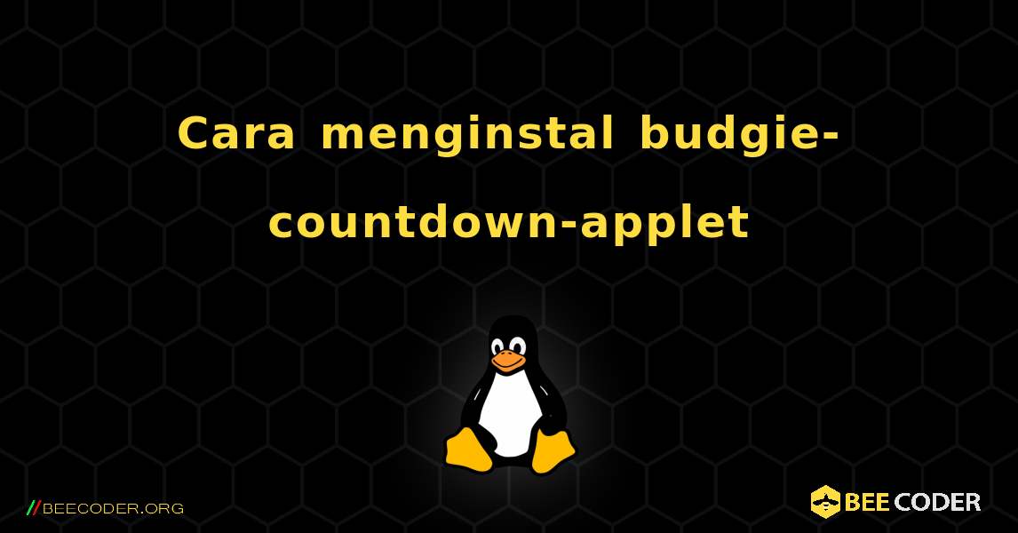 Cara menginstal budgie-countdown-applet . Linux