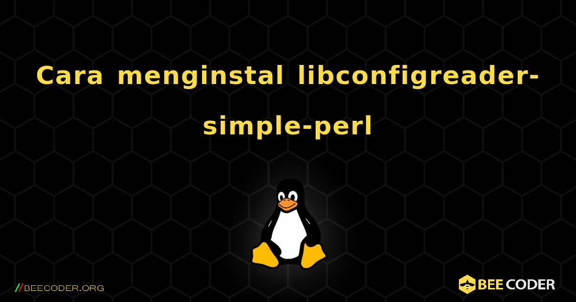 Cara menginstal libconfigreader-simple-perl . Linux