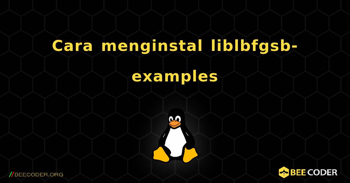 Cara menginstal liblbfgsb-examples . Linux
