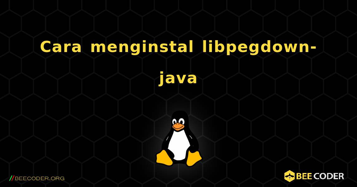 Cara menginstal libpegdown-java . Linux