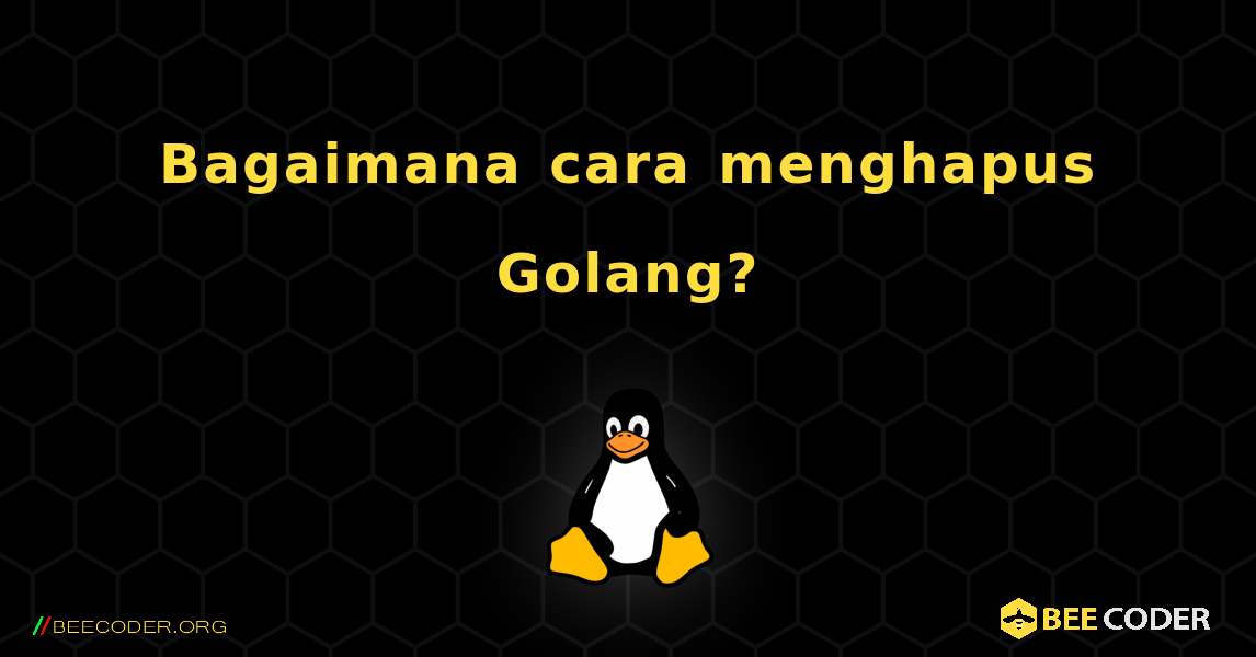 Bagaimana cara menghapus Golang?. Linux