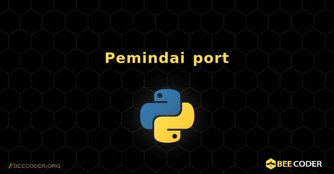 Pemindai port. Python