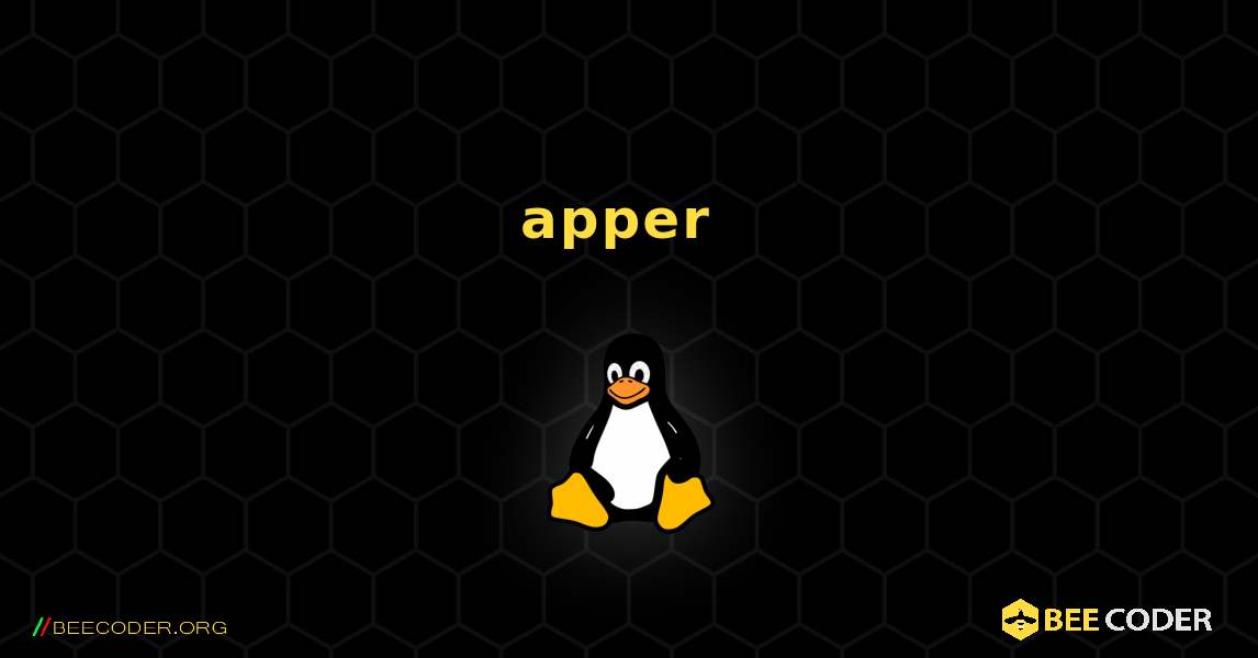 apper  のインストール方法. Linux