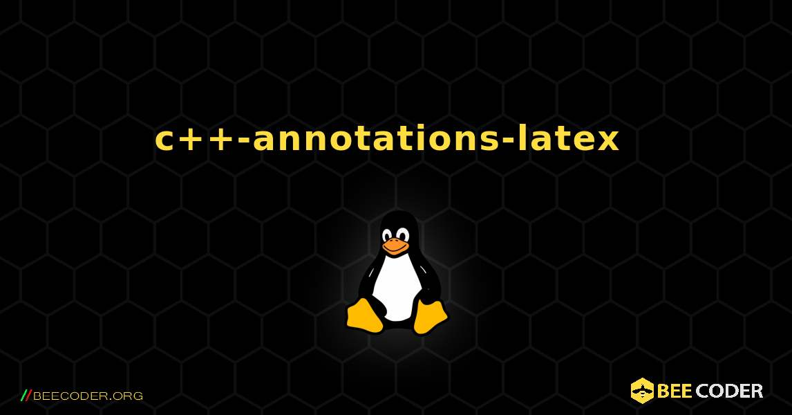 c++-annotations-latex  のインストール方法. Linux