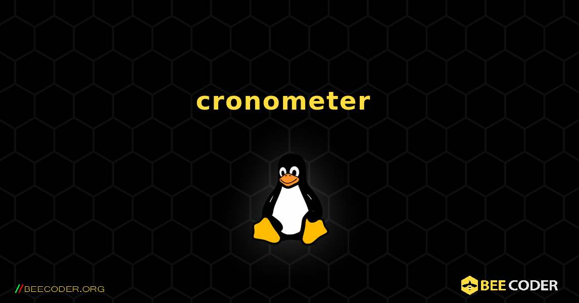 cronometer  のインストール方法. Linux