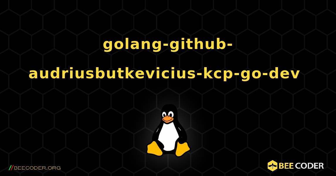 golang-github-audriusbutkevicius-kcp-go-dev  のインストール方法. Linux