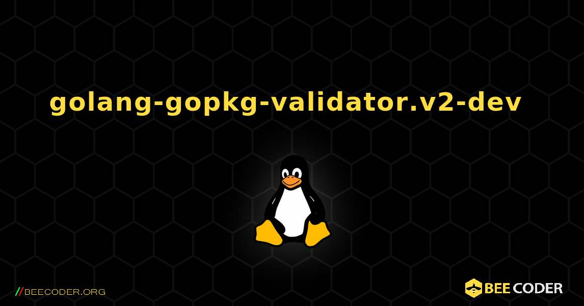 golang-gopkg-validator.v2-dev  のインストール方法. Linux