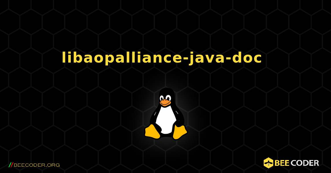 libaopalliance-java-doc  のインストール方法. Linux