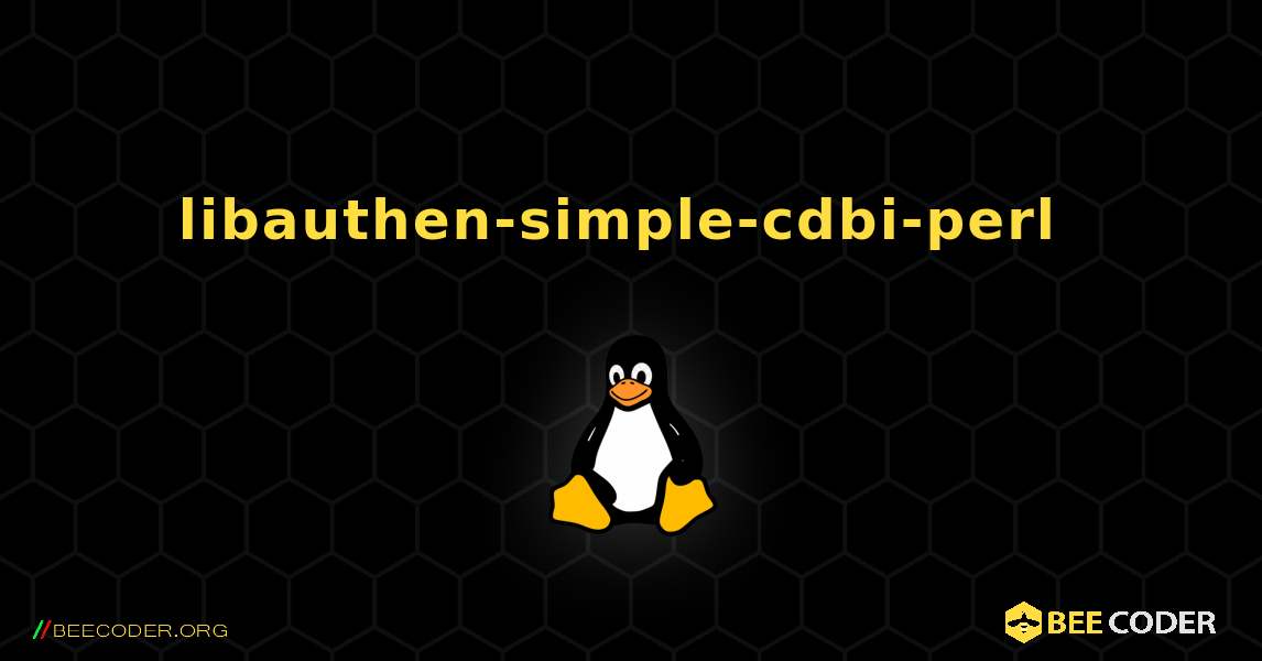 libauthen-simple-cdbi-perl  のインストール方法. Linux
