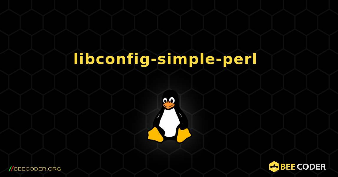 libconfig-simple-perl  のインストール方法. Linux