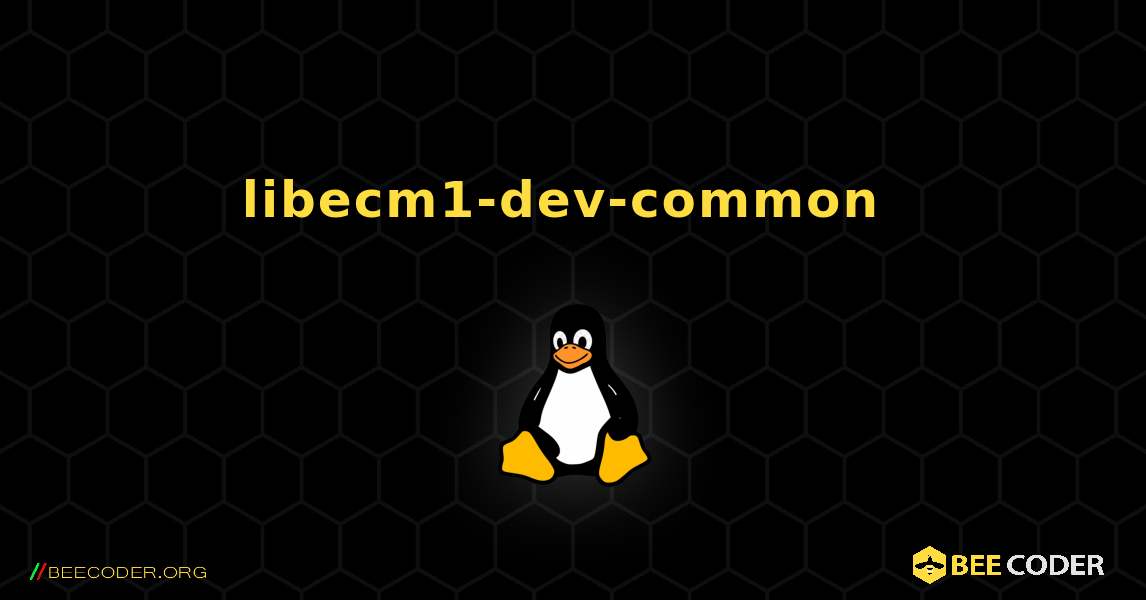 libecm1-dev-common  のインストール方法. Linux