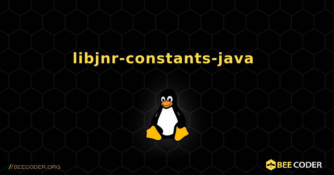 libjnr-constants-java  のインストール方法. Linux