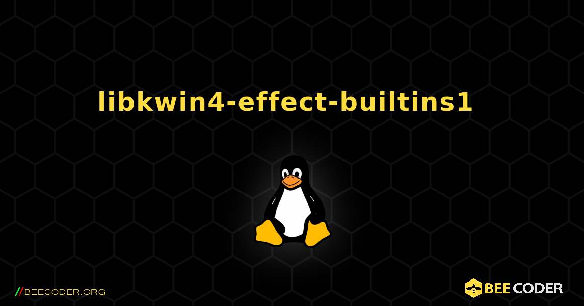 libkwin4-effect-builtins1  のインストール方法. Linux
