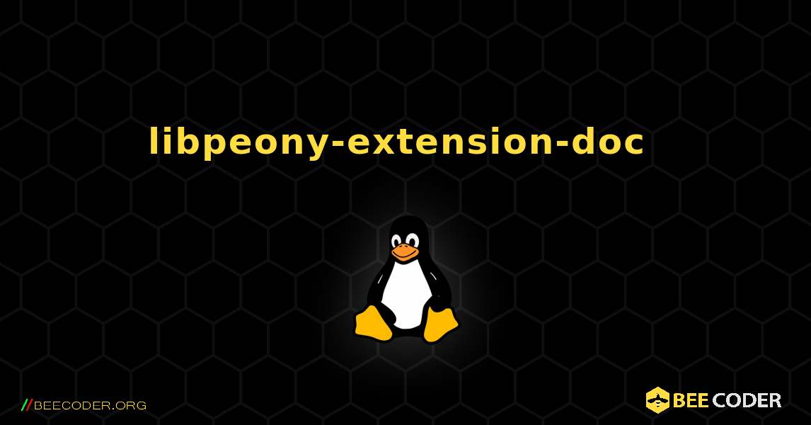 libpeony-extension-doc  のインストール方法. Linux