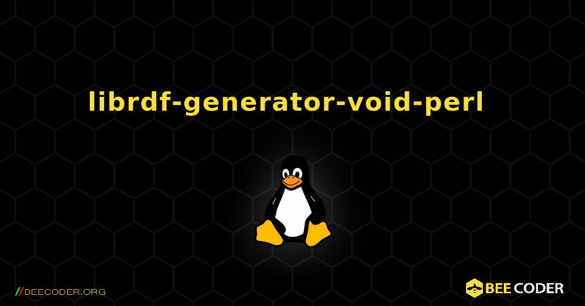 librdf-generator-void-perl  のインストール方法. Linux