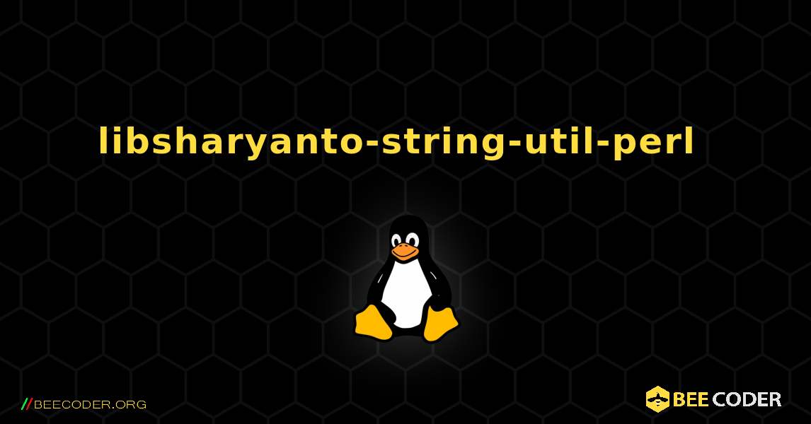 libsharyanto-string-util-perl  のインストール方法. Linux