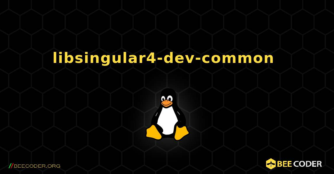 libsingular4-dev-common  のインストール方法. Linux