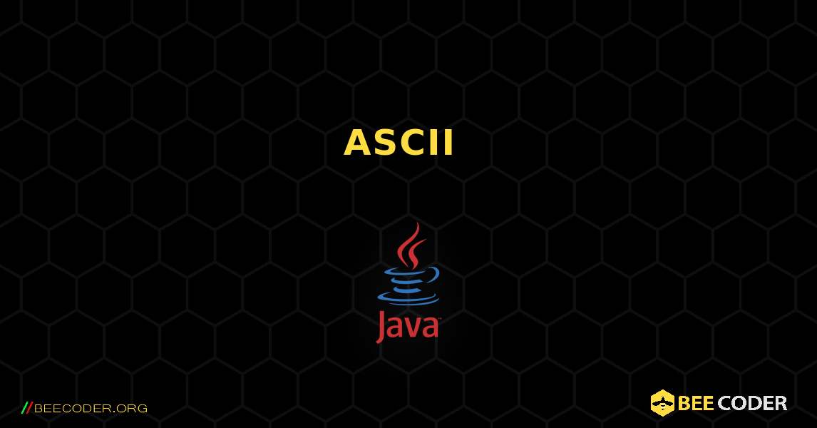 문자의 ASCII 값 찾기. Java