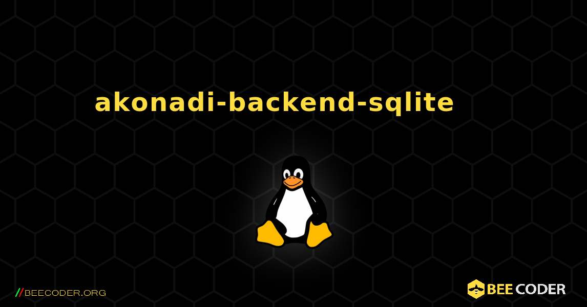 akonadi-backend-sqlite 를 설치하는 방법. Linux