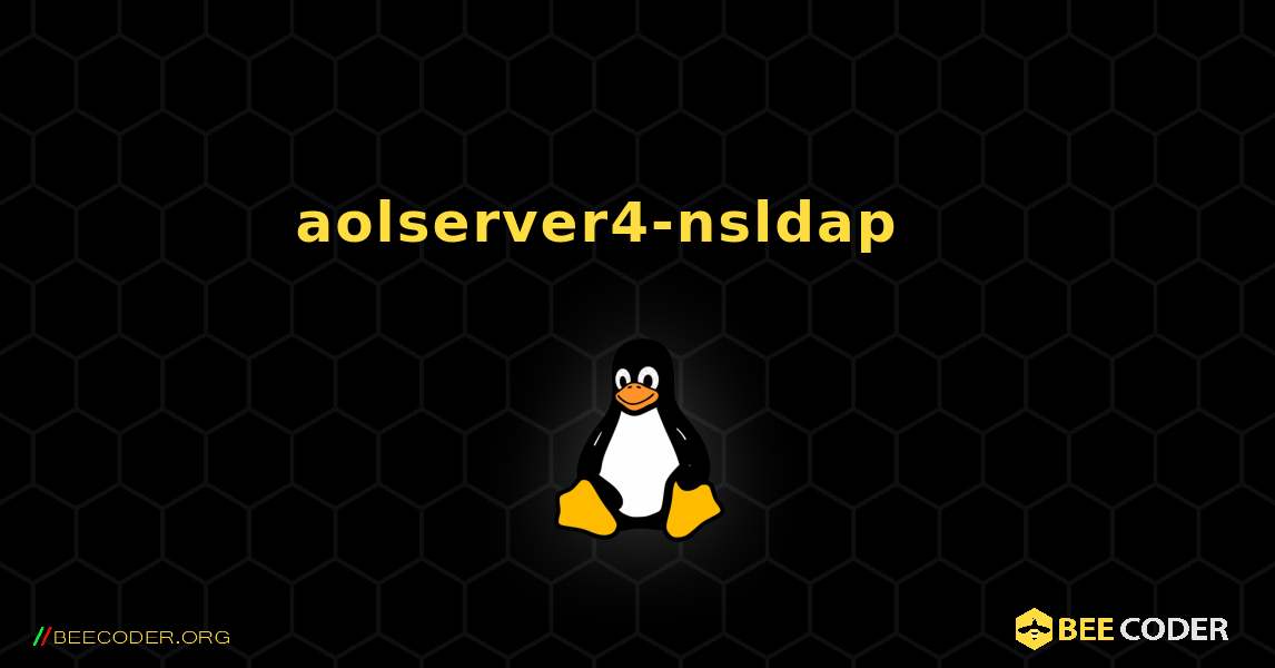 aolserver4-nsldap 를 설치하는 방법. Linux