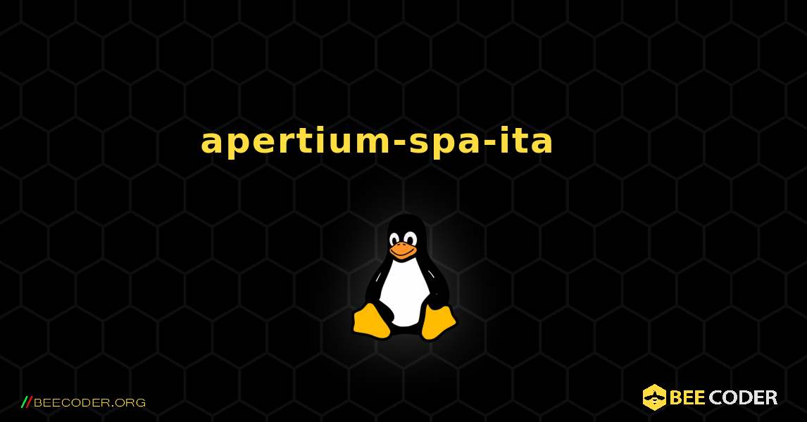 apertium-spa-ita 를 설치하는 방법. Linux
