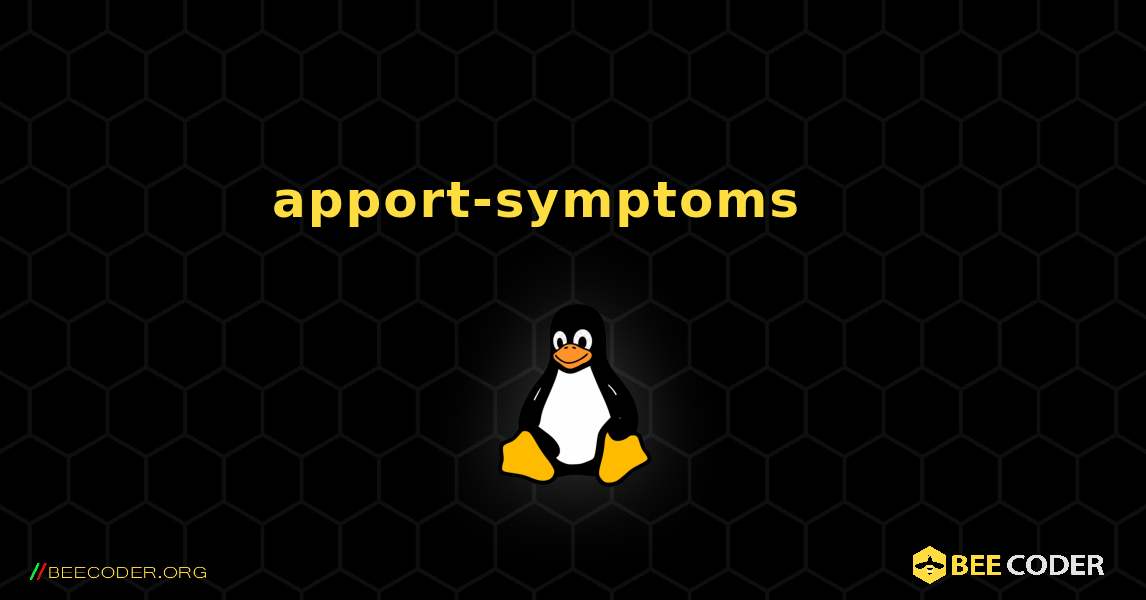 apport-symptoms 를 설치하는 방법. Linux