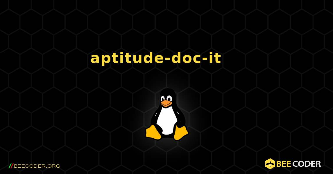 aptitude-doc-it 를 설치하는 방법. Linux