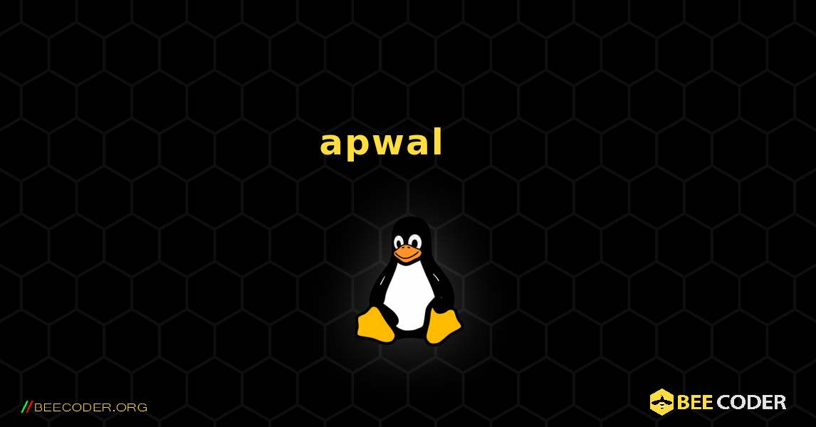 apwal 를 설치하는 방법. Linux