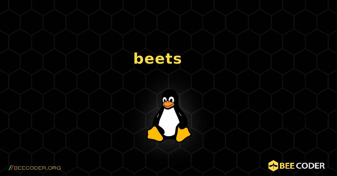beets 를 설치하는 방법. Linux