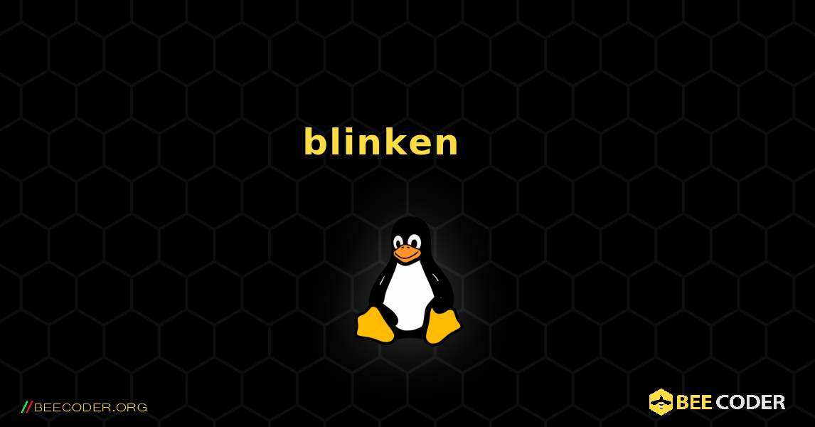 blinken 를 설치하는 방법. Linux