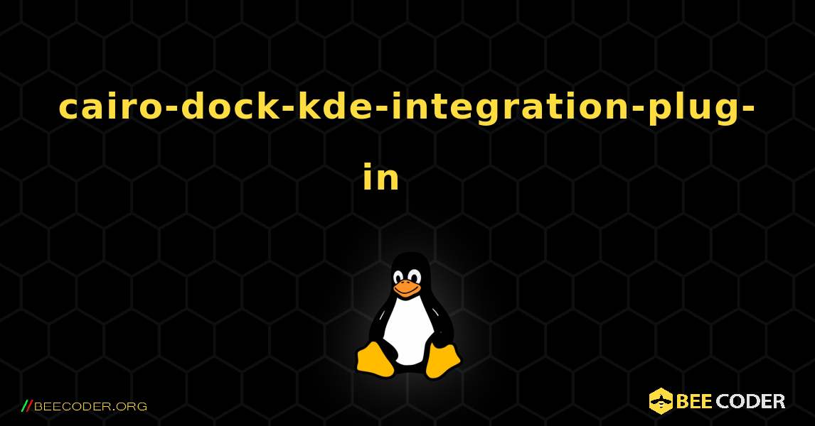 cairo-dock-kde-integration-plug-in 를 설치하는 방법. Linux