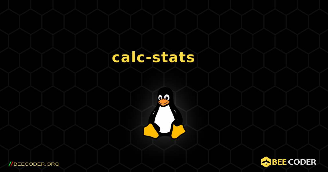 calc-stats 를 설치하는 방법. Linux