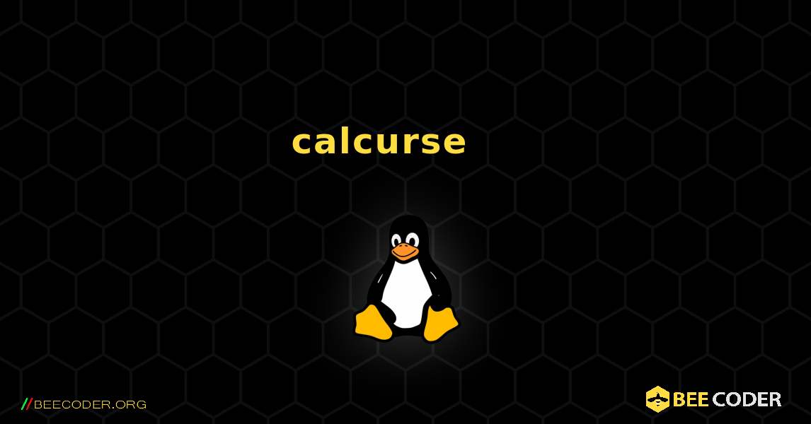 calcurse 를 설치하는 방법. Linux