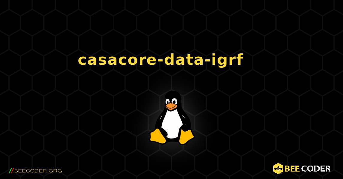 casacore-data-igrf 를 설치하는 방법. Linux