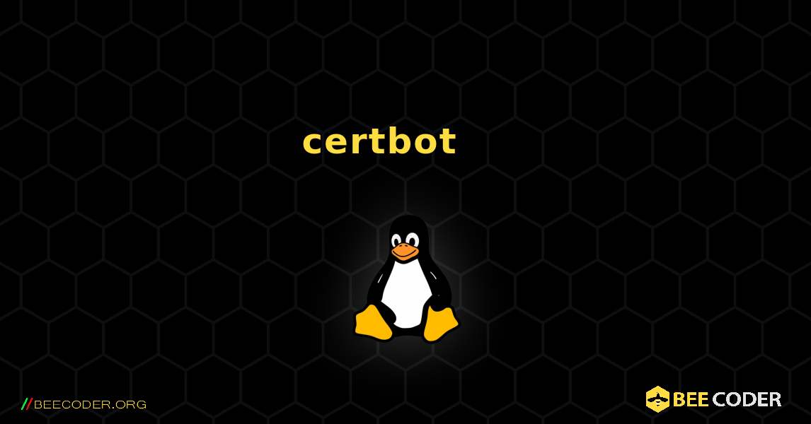 certbot 를 설치하는 방법. Linux