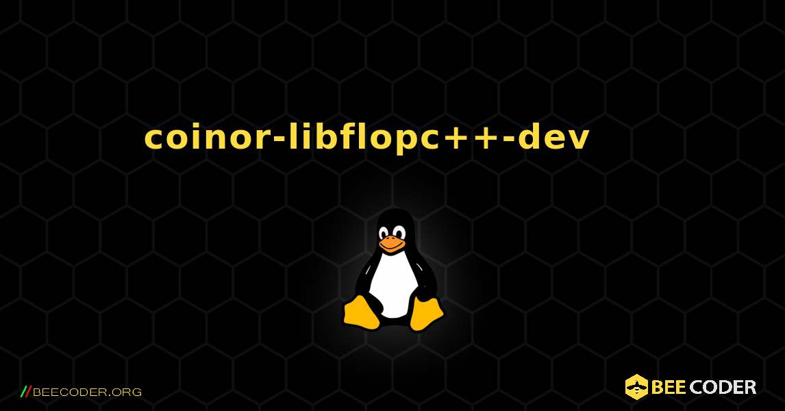 coinor-libflopc++-dev 를 설치하는 방법. Linux