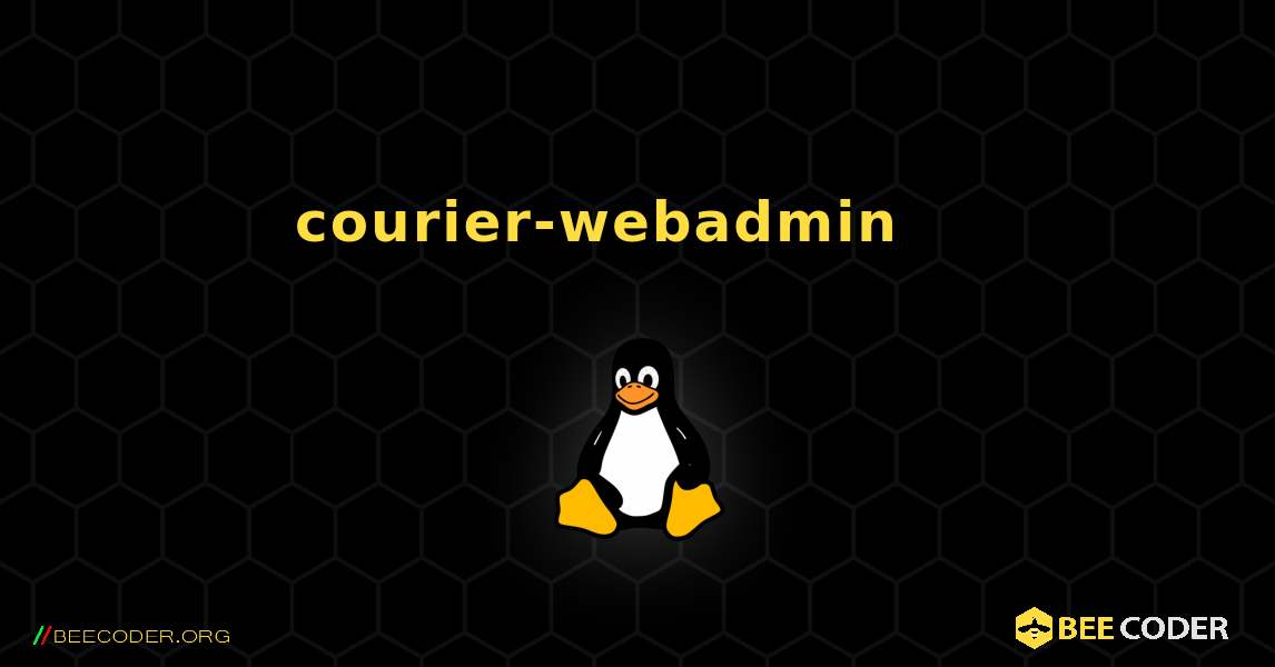 courier-webadmin 를 설치하는 방법. Linux