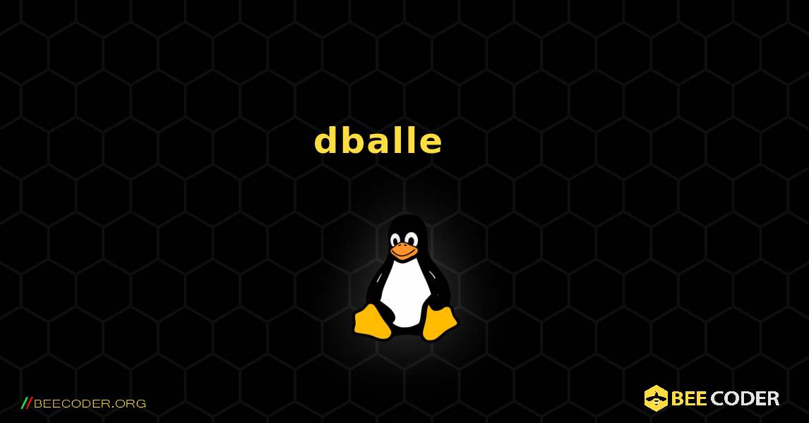dballe 를 설치하는 방법. Linux