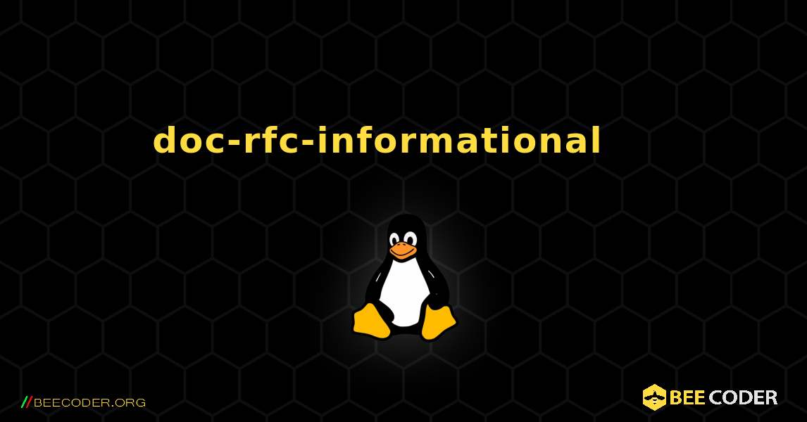 doc-rfc-informational 를 설치하는 방법. Linux