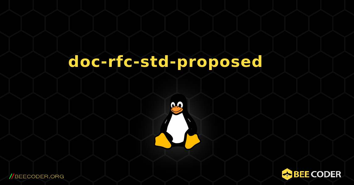 doc-rfc-std-proposed 를 설치하는 방법. Linux
