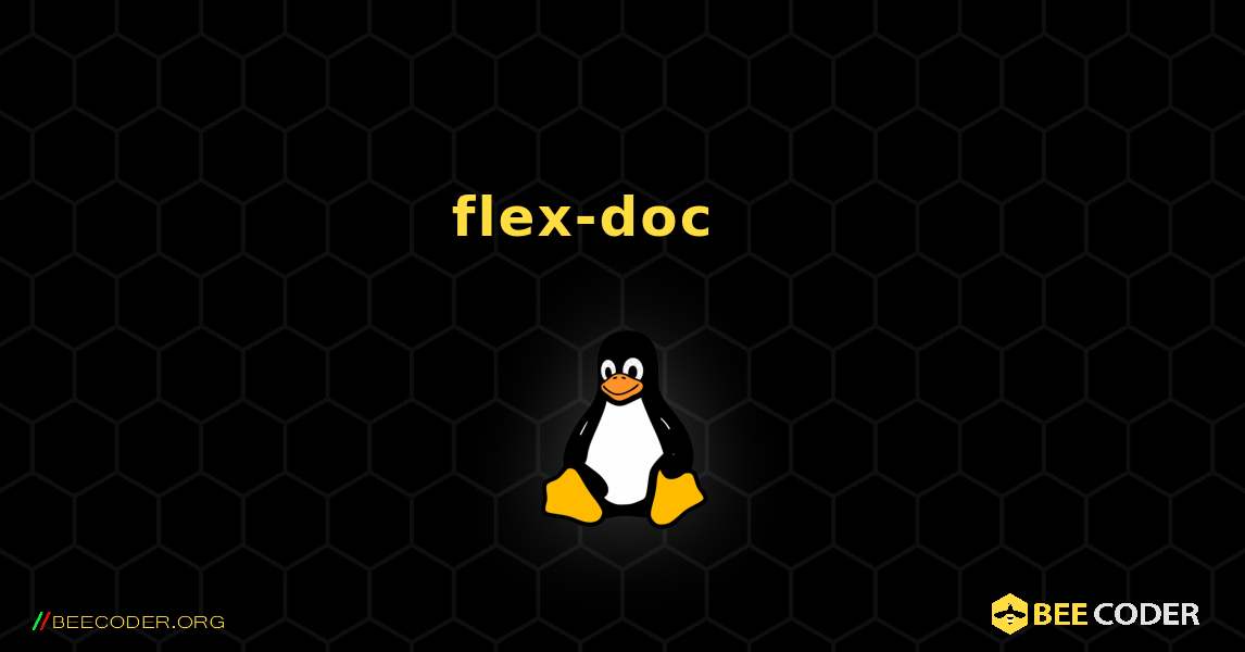 flex-doc 를 설치하는 방법. Linux