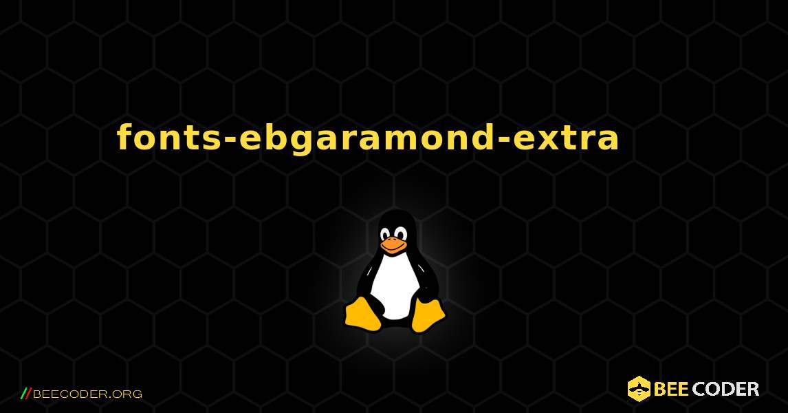 fonts-ebgaramond-extra 를 설치하는 방법. Linux